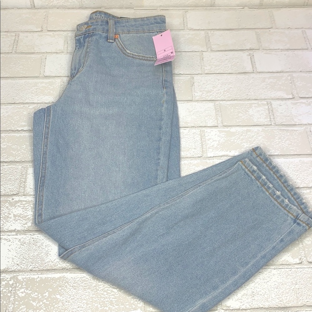 Women's High-Rise Straight Leg Cropped Jeans 0